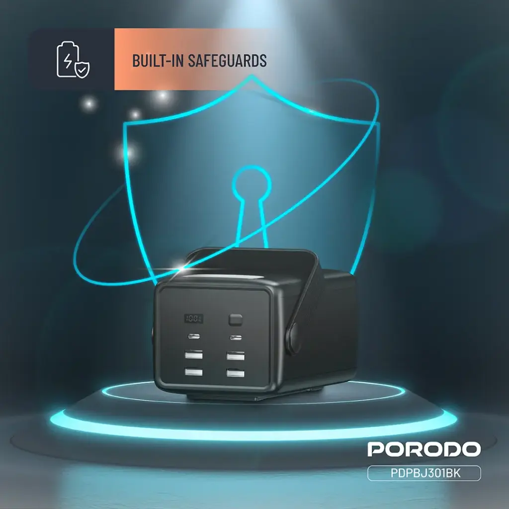 PORODO LARA 80000MAH POWER BANK PD20W BLACK PDPBJ301BK - Image 7