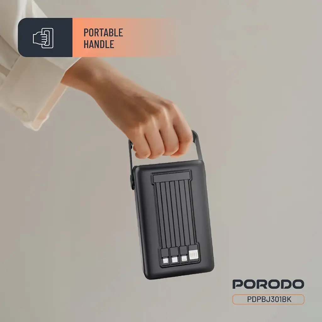 PORODO LARA 80000MAH POWER BANK PD20W BLACK PDPBJ301BK - Image 9