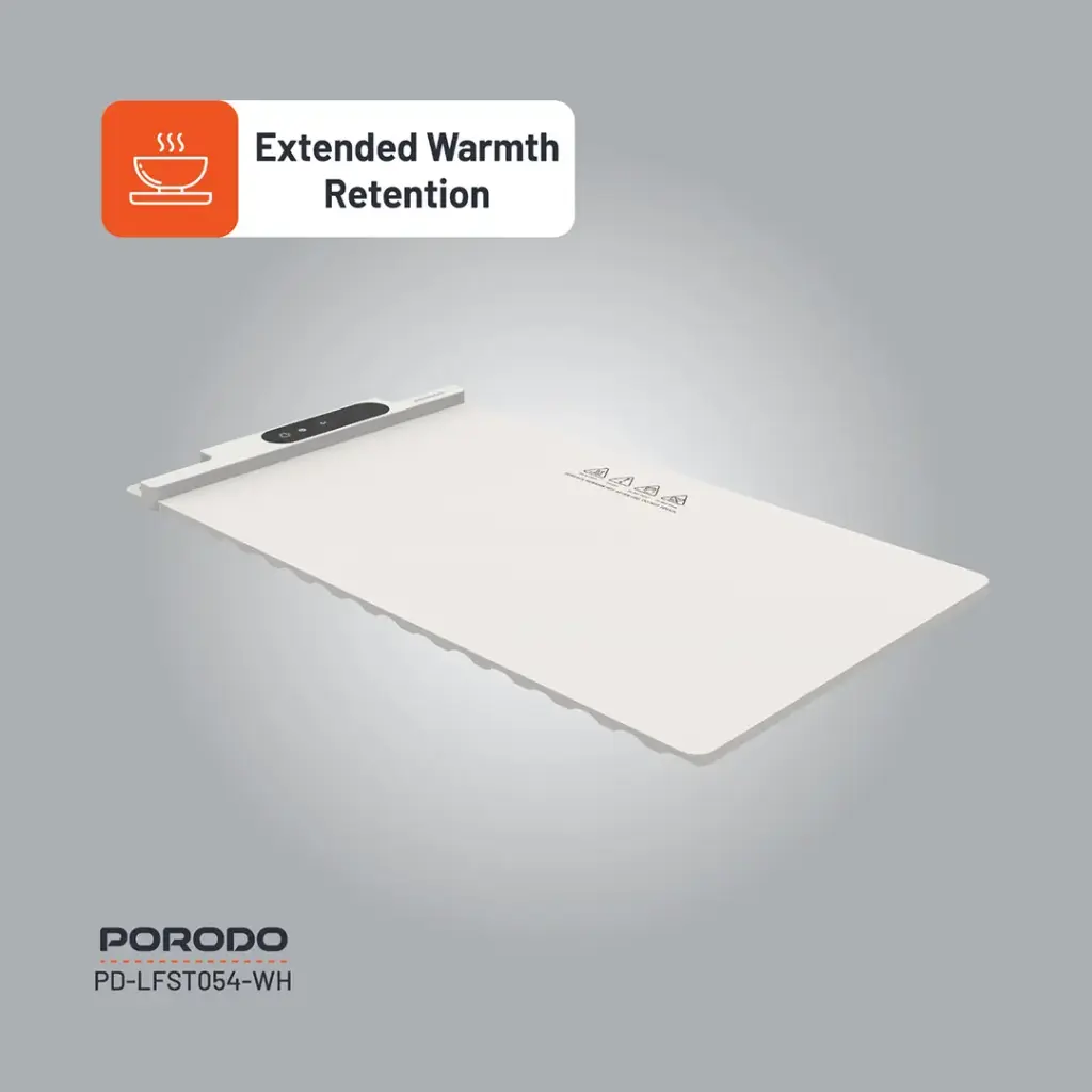 PORODO LIFESTYLE WARMING FOOD MAT QUICK ROLL SILICONE WHITE PD-LFST054WH - Image 5
