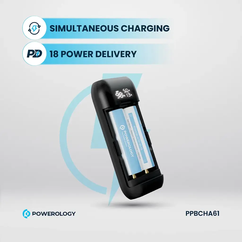 POWEROLOGY DIY CELL 10000+5000MAH POWERBANK BLACK PPBCHA61 - Image 7