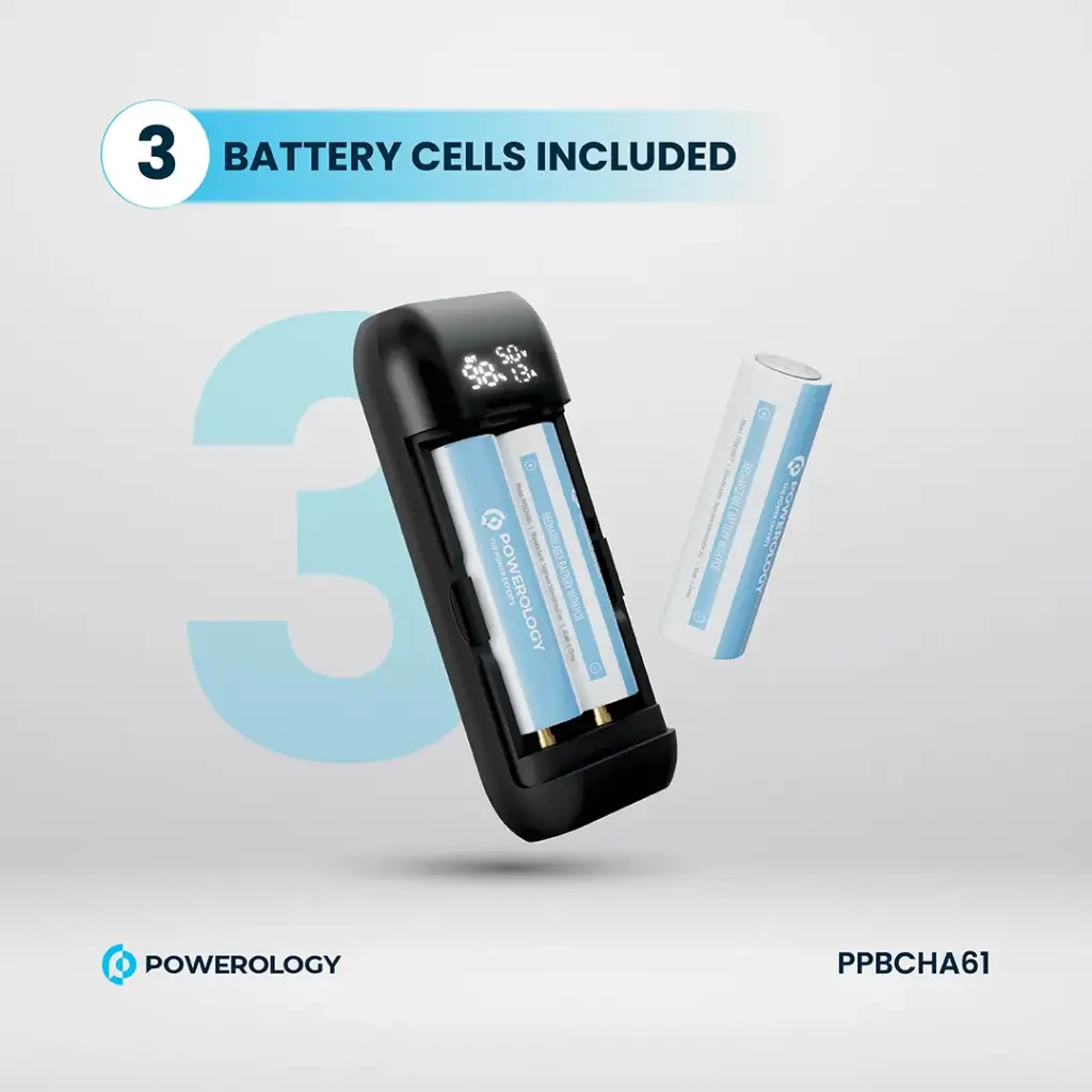 POWEROLOGY DIY CELL 10000+5000MAH POWERBANK BLACK PPBCHA61 - Image 3