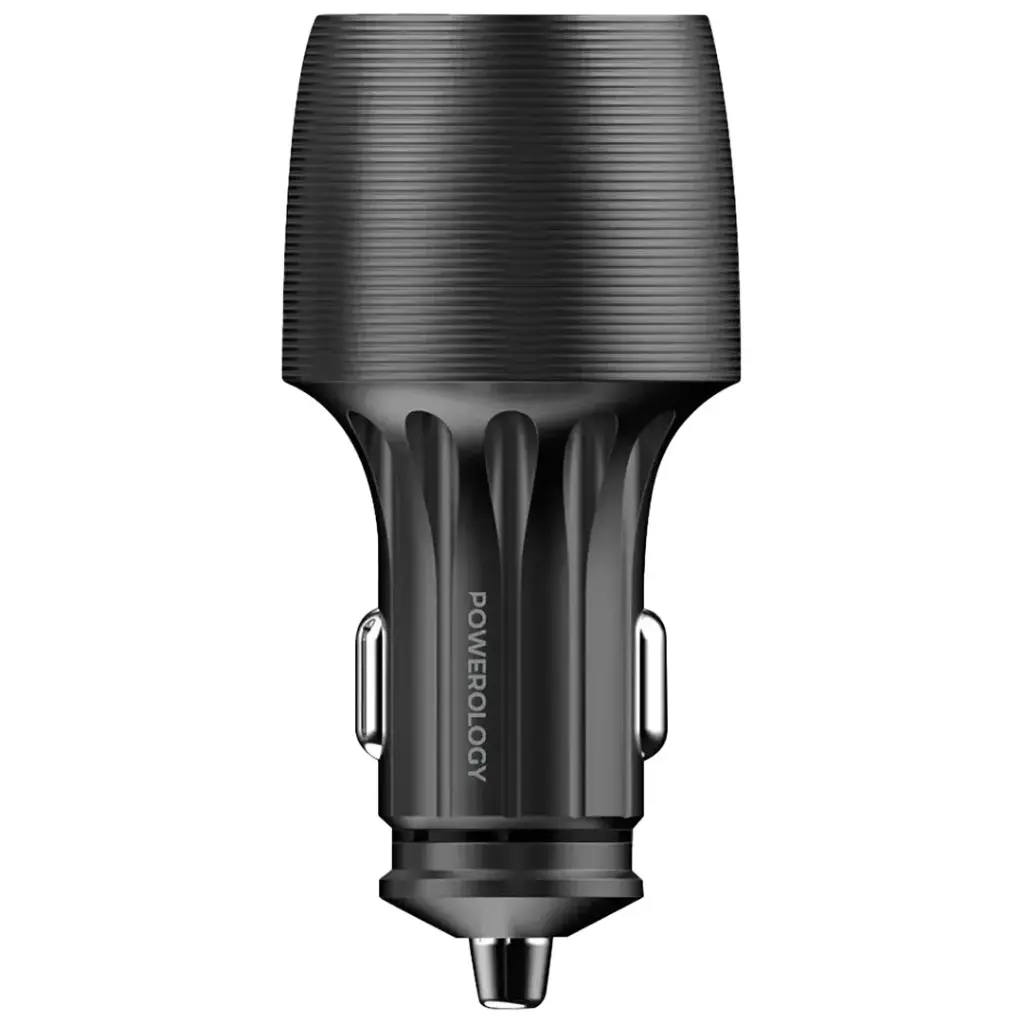 POWEROLOGY VELOX 83W DUAL PORT CAR CHARGER BLACK PCCSR020BK - Image 3