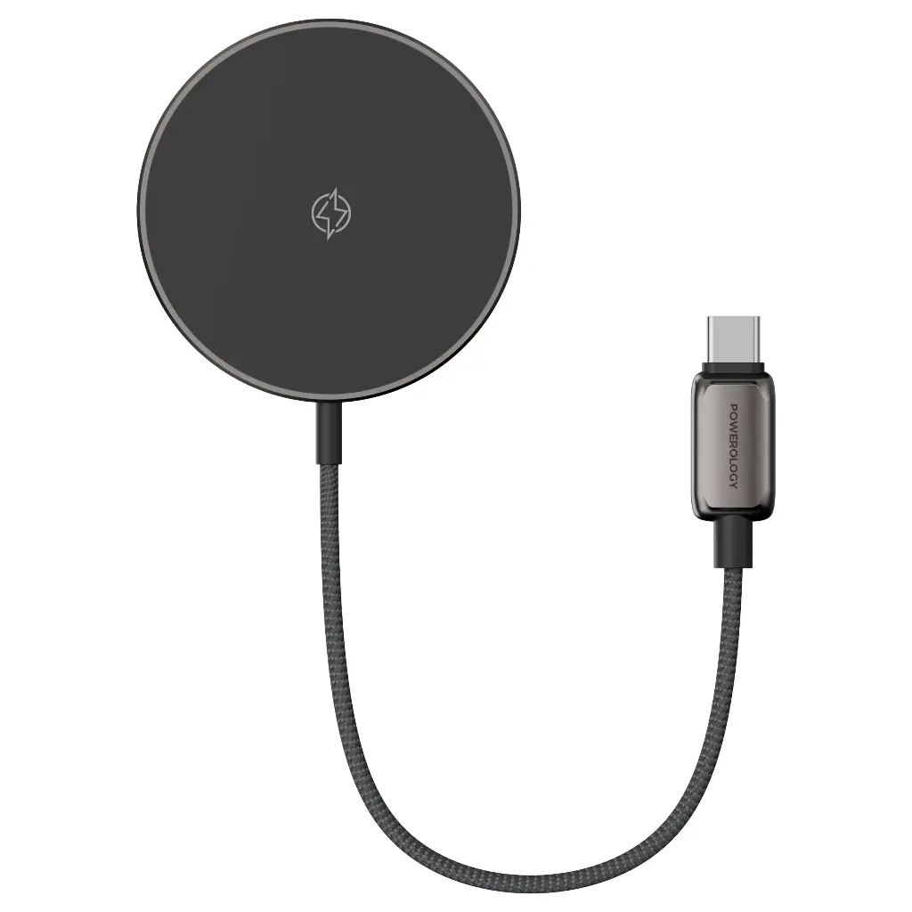 POWEROLOGY ZINCO SERIES WIRELESS CHARGING PAD DARK GREY PWC99DGY - Image 2
