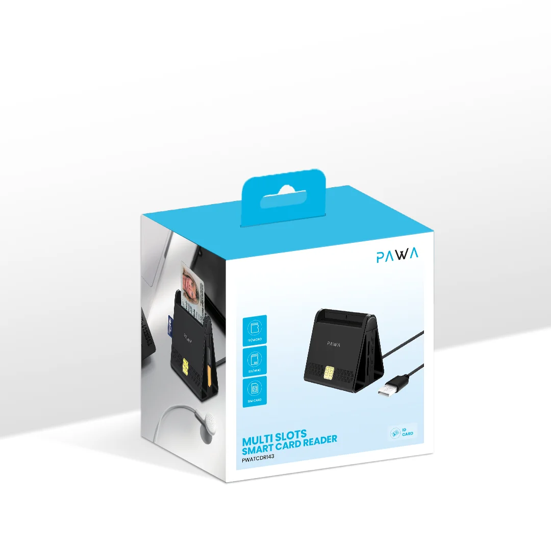 PAWA MULTI SLOTS SMART CARD READER BLACK PWATCDR143-BK - Image 5