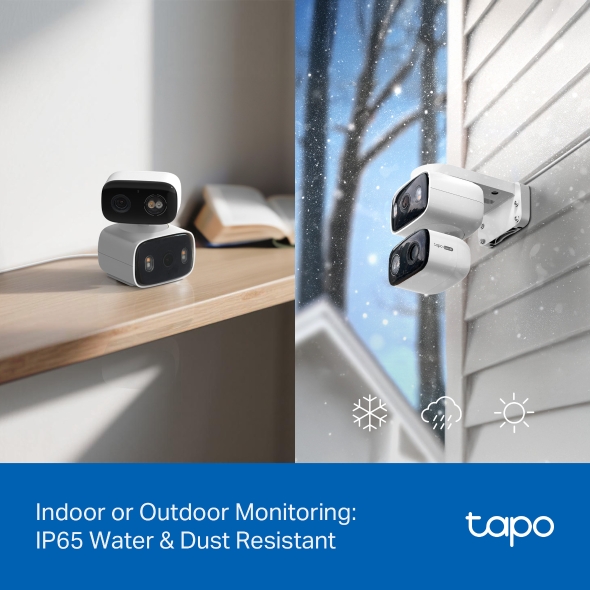 TPLINK TAPO INDOOR /OUTDOOR DUAL LENS PAN TILT SECURITY CAMERA TAPO C246D - Image 6