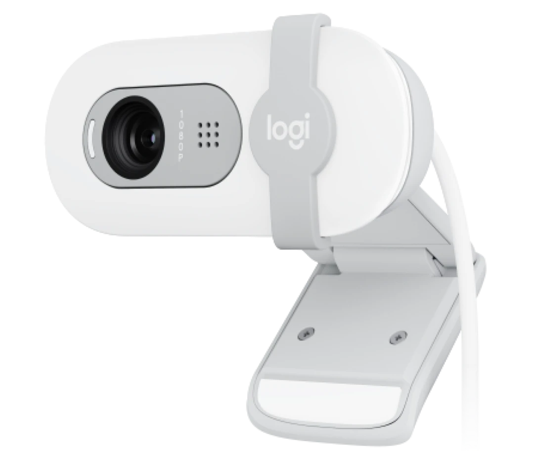 LOGITECH BRIO 100 FULL HD 1080P WEBCAM WHITE 960-001617 - Image 2