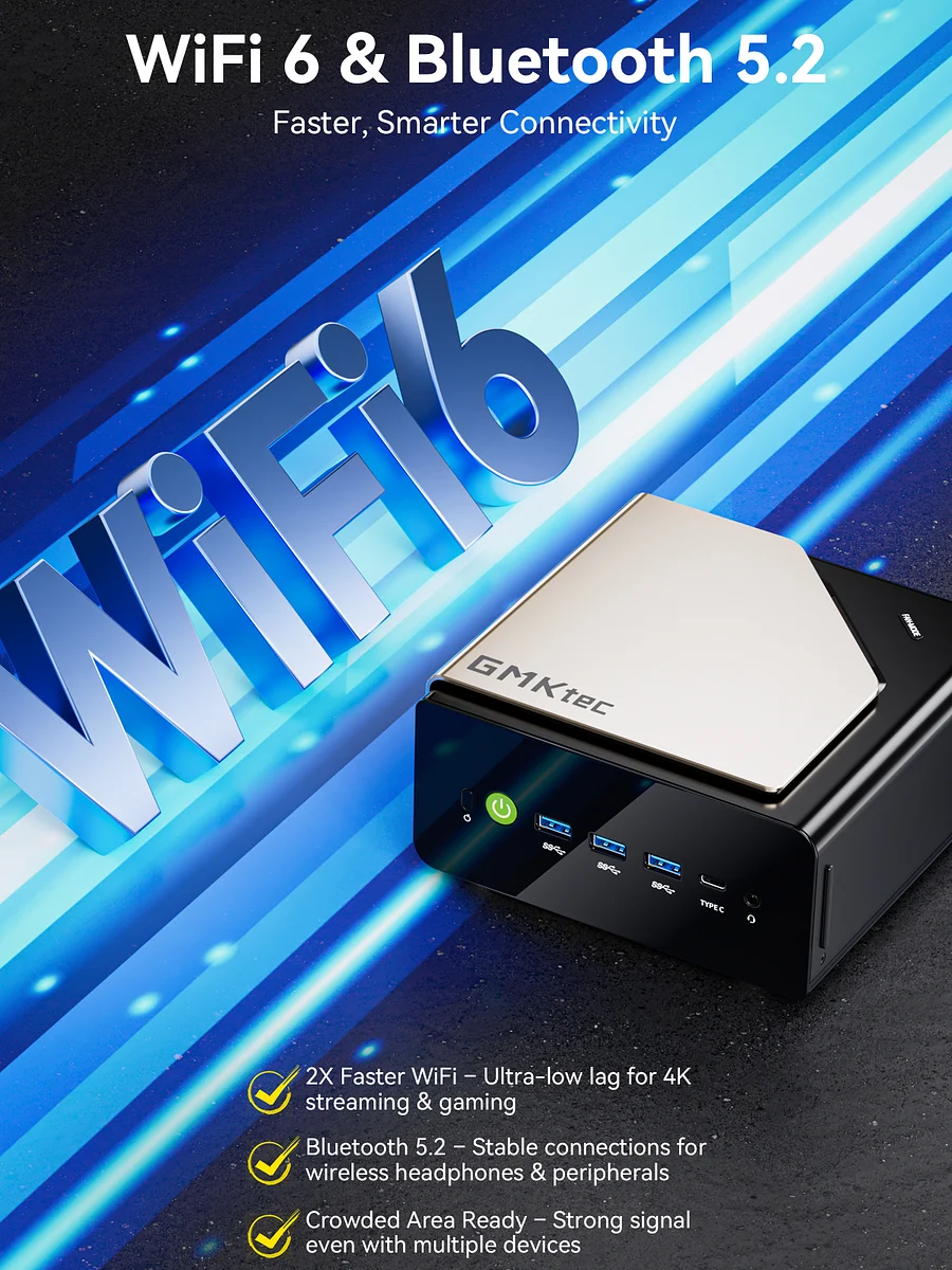 GMKTEC MINI PC INTEL ULTRA 9 285H 64GB RAM 1TB SSD WIN 11 PRO NUCBOX-EVO-T1 - Image 5