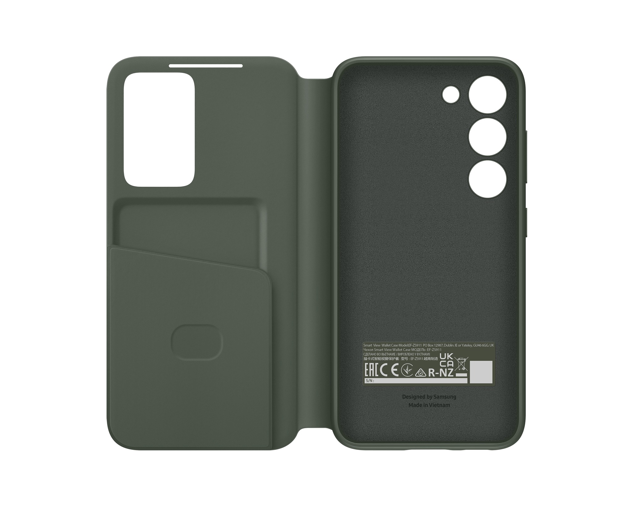 SAMSUNG GALAXY S23 SMART VIEW WALLET CASE GREEN EF-ZS911CGEGWW - Image 3