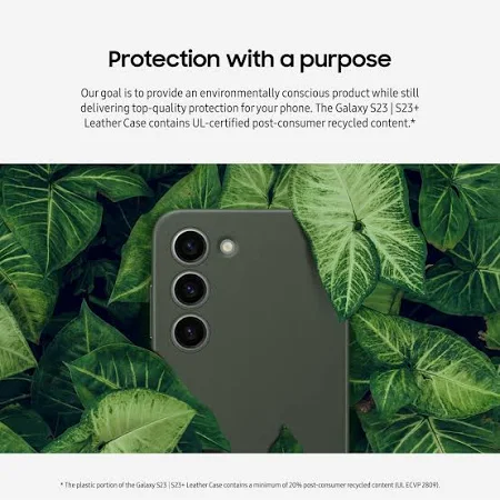 SAMSUNG GALAXY S23 PLUS LEATHER COVER GREEN EF-VS916LGEGWW - Image 5