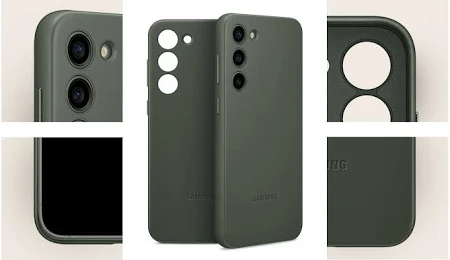 SAMSUNG GALAXY S23 PLUS LEATHER COVER GREEN EF-VS916LGEGWW - Image 4