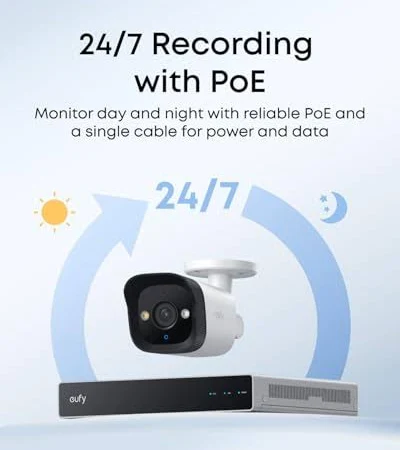 EUFY POE CAM E40 BULLET CAM 4K SECURITY WHITE T8P00321 - Image 8