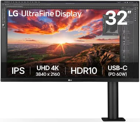 LG 32 INCH 4K UHD ULTRAFINE 60HZ 4MS GAMING MONITOR 32UR500K-B - Image 2