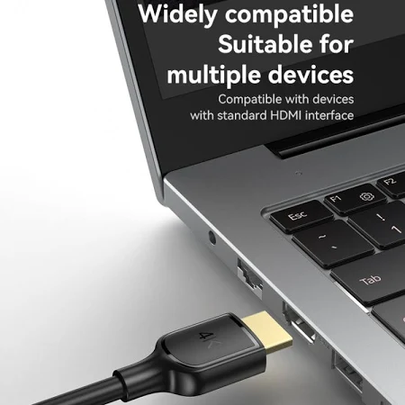 YESIDO 4K 30HZ HDMI TO HDMI CABLE 1.8M BLACK HM16 - Image 9