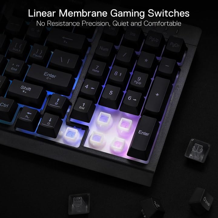 REDRAGON SHIVA 98 KEYS RGB WIRED GAMING KEYBOARD BLACK K515-RGB - Image 4