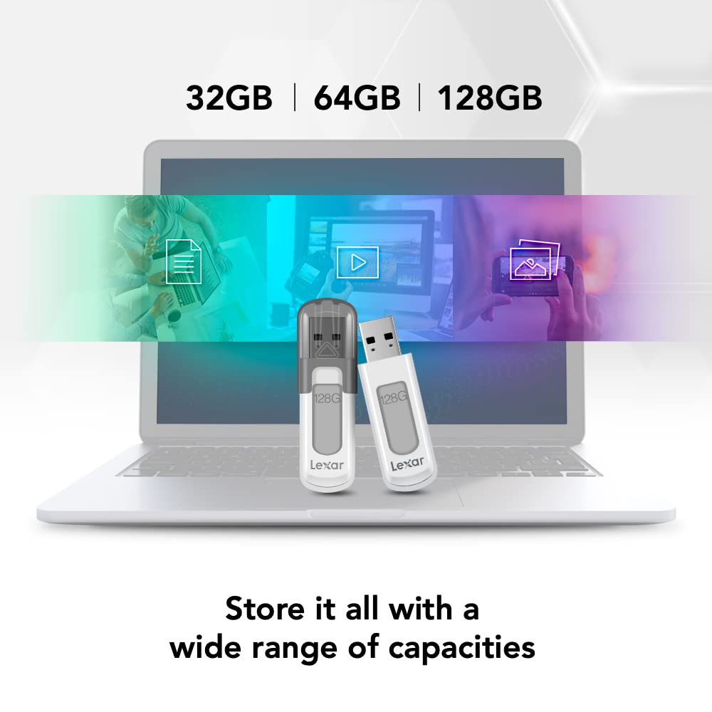 LEXAR JUMPDRIVE 32GB USB 3.2 SPEED UP TO 100 MB/S FLASH DRIVE V100 LJDV100-32GABGY - Image 5