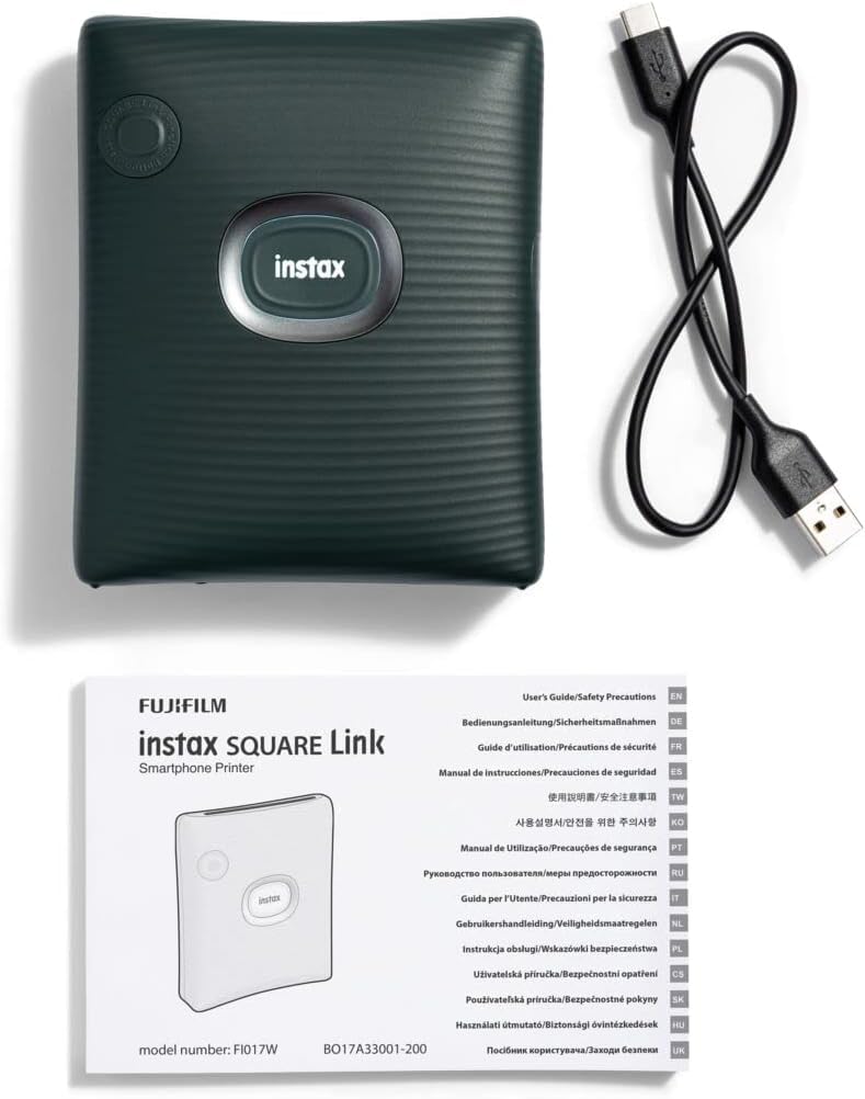 FUJIFILM INSTAX SQUARE LINK SMARTPHONE PRINTER MIDNIGHT GREEN - Image 7