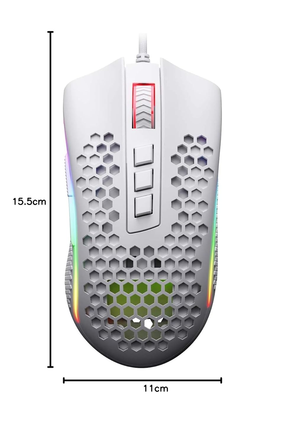 REDRAGON STORM HONEYCOMB WIRED GAMING MOUSE M808-RGB - Image 10