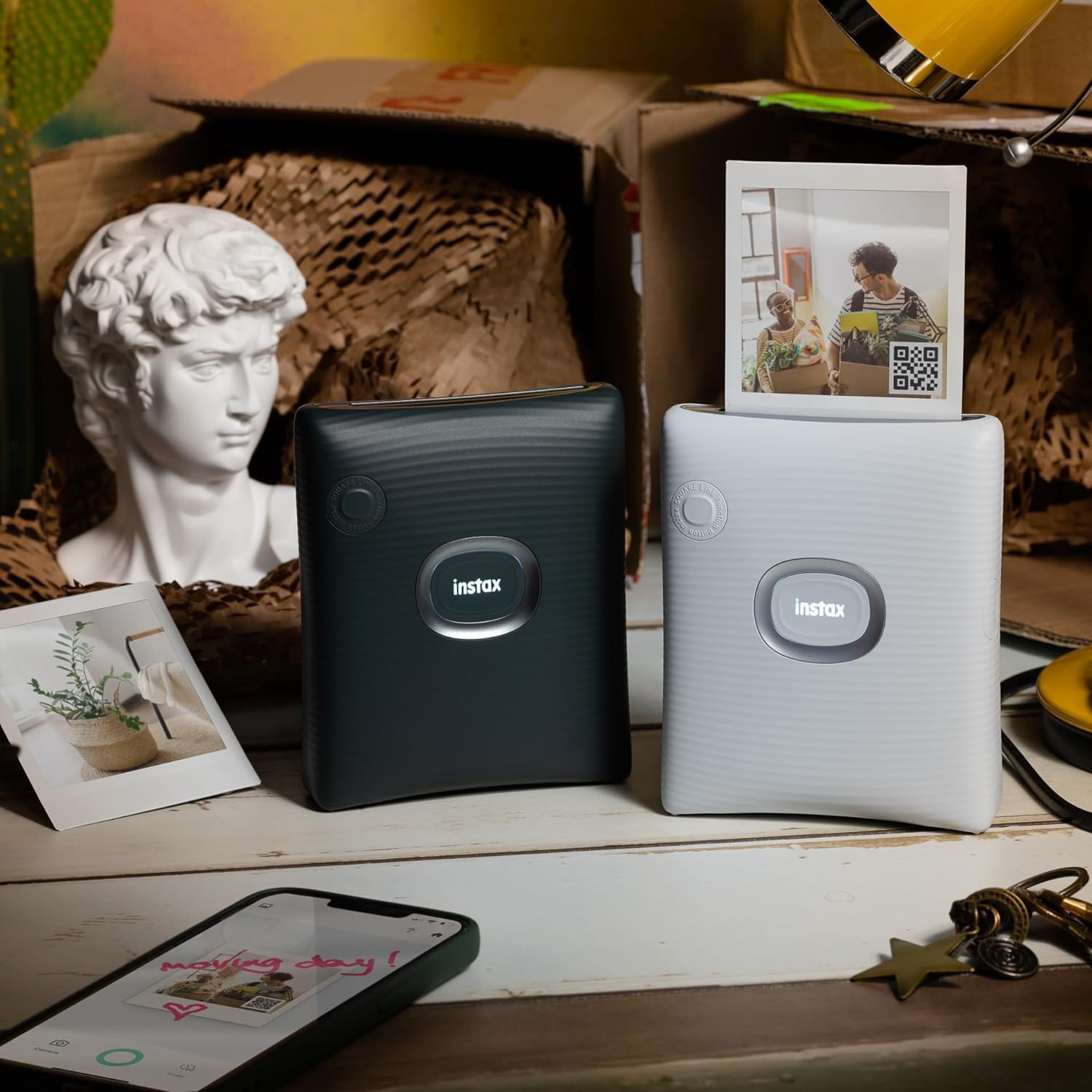 FUJIFILM INSTAX SQUARE LINK SMARTPHONE PRINTER MIDNIGHT GREEN - Image 5