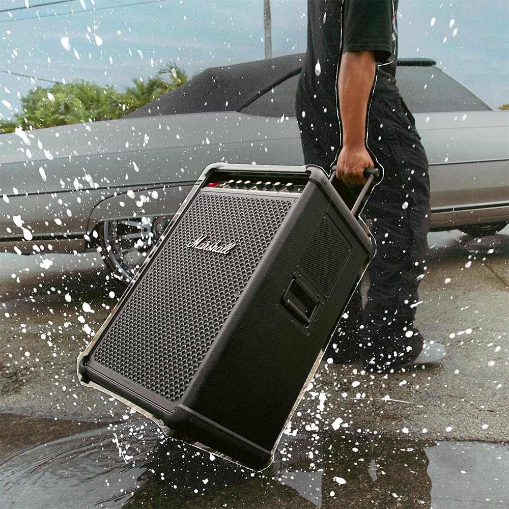 MARSHALL BROMLEY 750 PARTY SPEAKER BLACK AND BRASS - Image 5