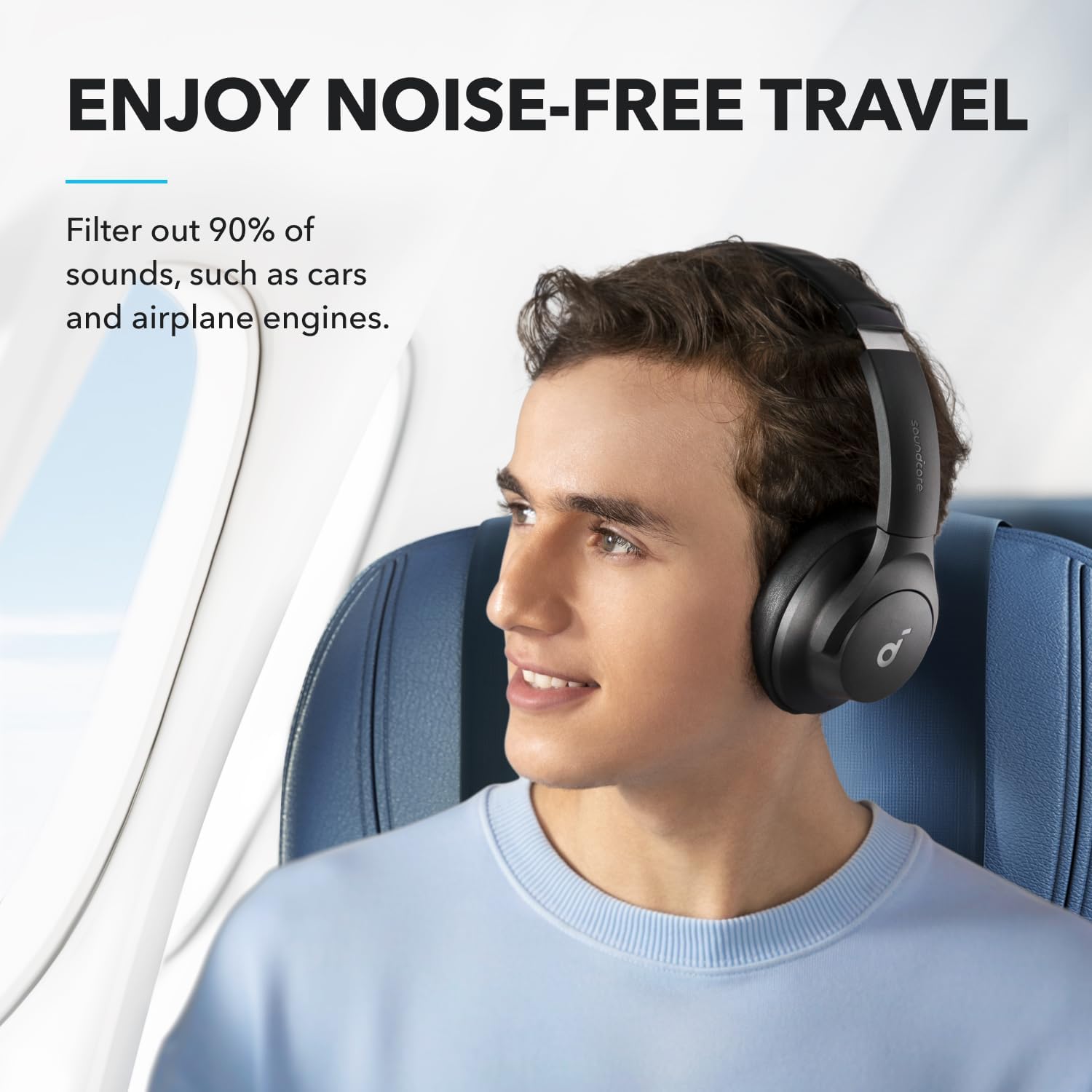 ANKER SOUNDCORE Q20I WIRELESS NOISE CANCELLING HEADPHONE WHITE A3004H22 - Image 4