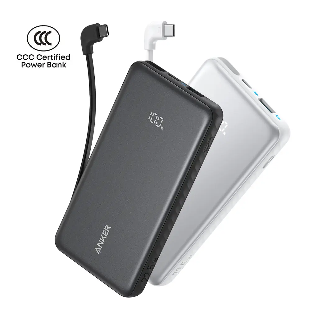 ANKER ZOLO POWER BANK 20000MAH BUILT IN USB-C CABLE BLACK A110EH11 - Image 6