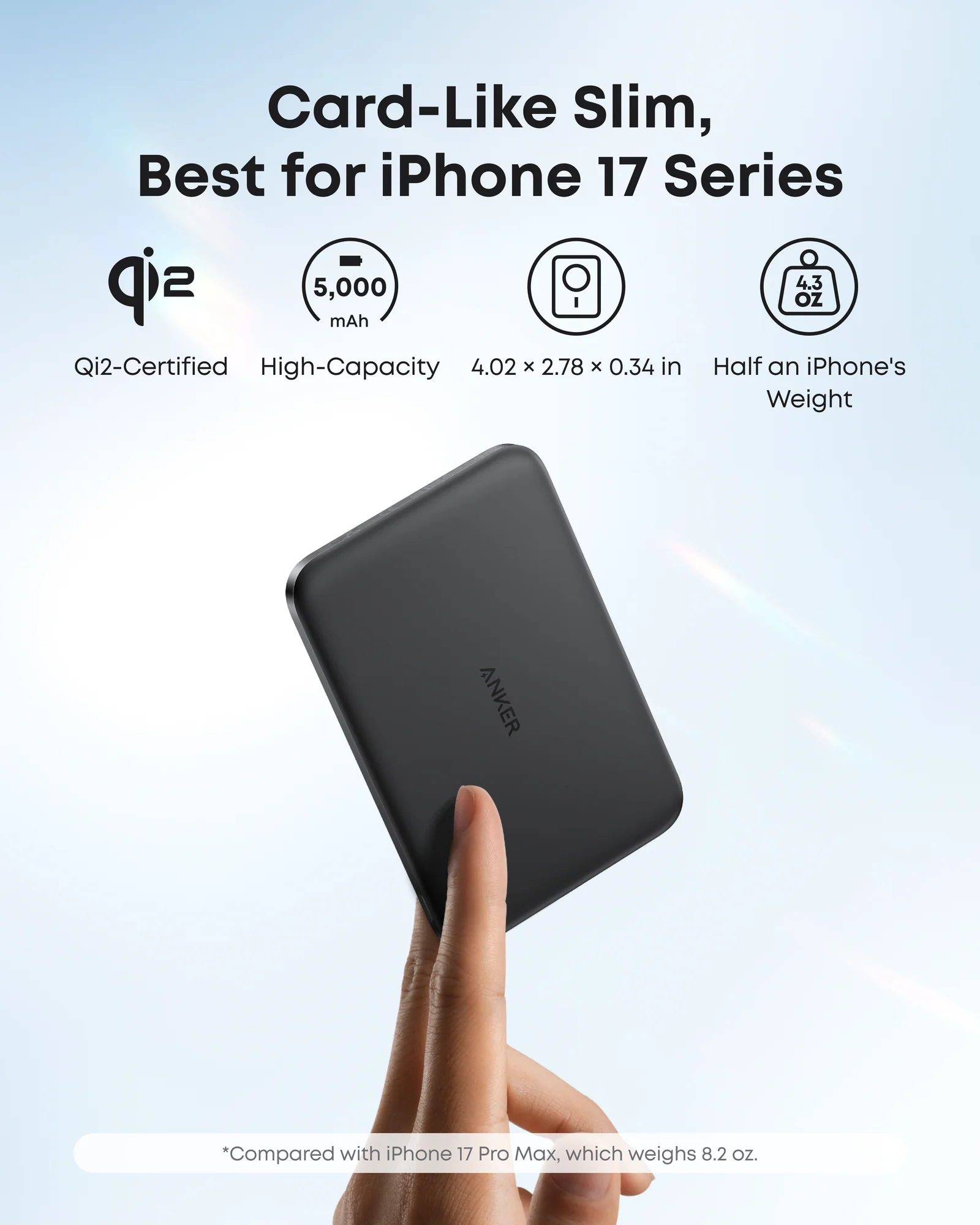 ANKER NANO POWER BANK 5K MAGGO SLIM BLACK A1665H11 - Image 4