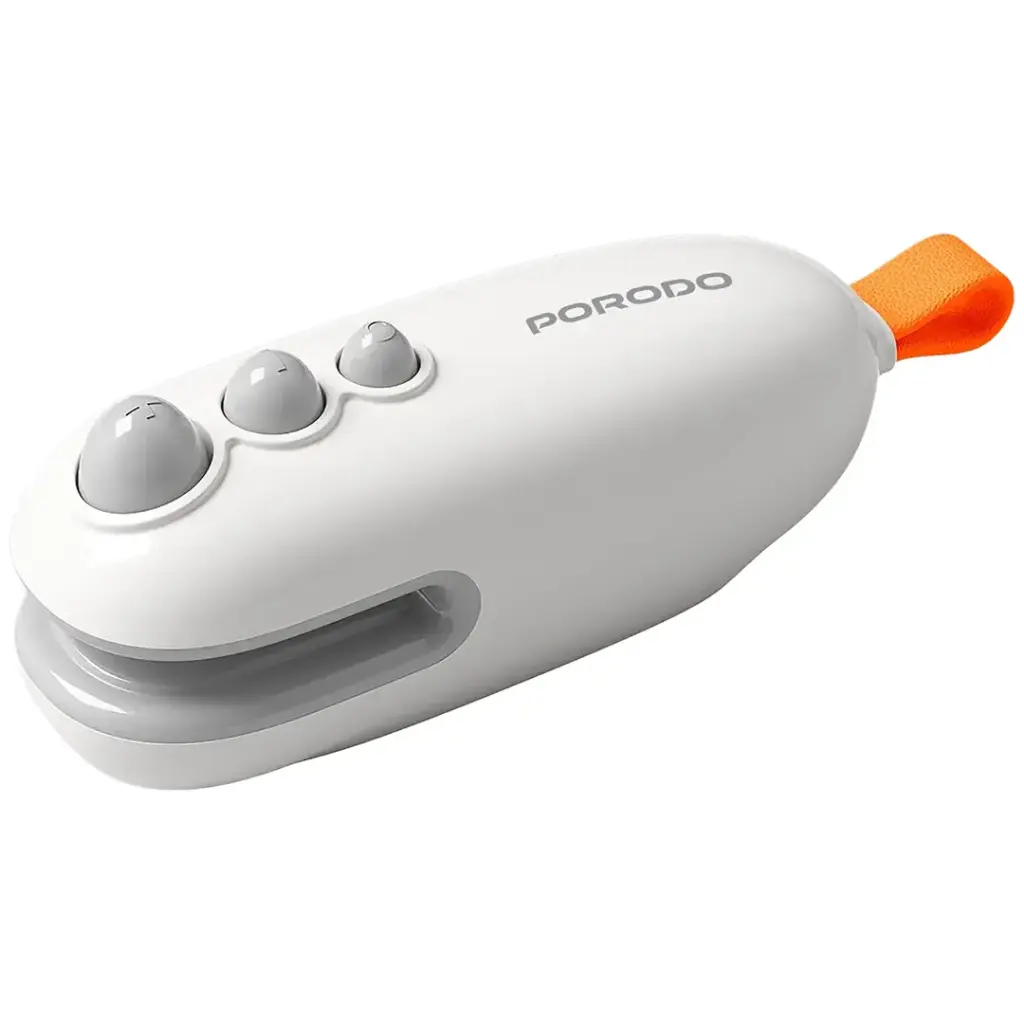 PORODO LIFESTYLE 2 IN 1 MAGNETIC MINI SEALER CUTTER WITH RECHARGEABLE BATTERY WHITE PDWS105WH - Image 2