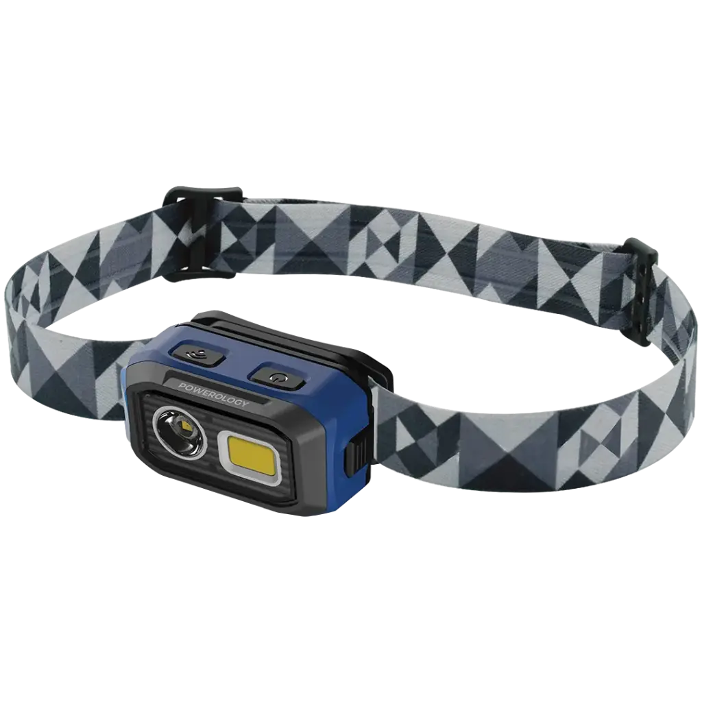 POWEROLOGY BRIGHT VISION RECHARGEABLE LED HEAD LAMP BLACK PWZF6578BK - Image 2