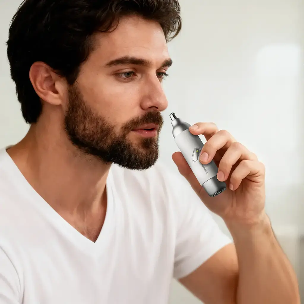 PORODO 2 IN 1 MULTIFUNCTIONAL ELECTRIC SHAVER WITH USB C CHARGING WHITE PDK007WH - Image 3