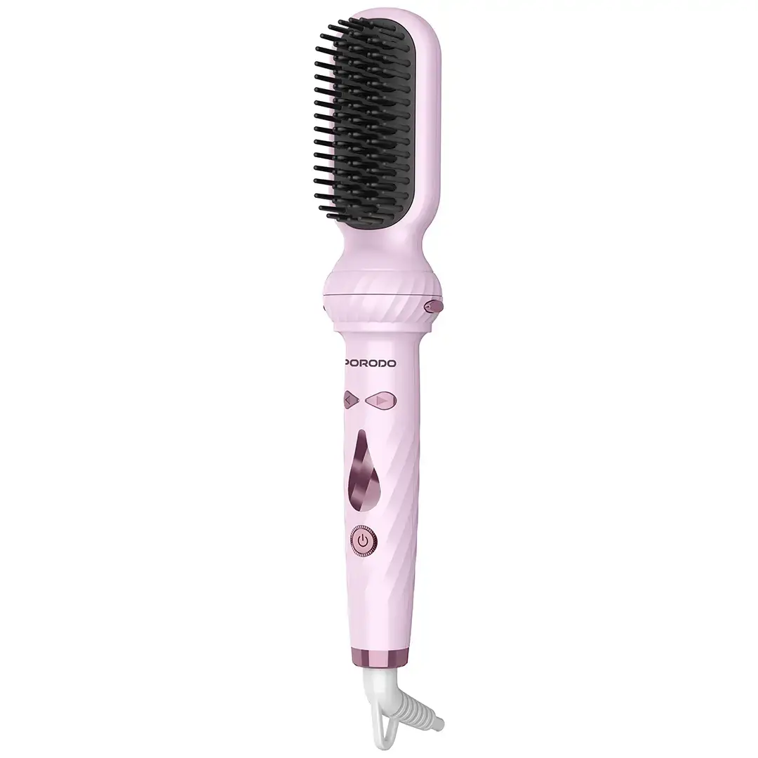PORODO 5 IN 1 HAIR STYLING TOOL AUTO WRAP CURLING & STRAIGHTENING PINK PDLFST218PK - Image 6