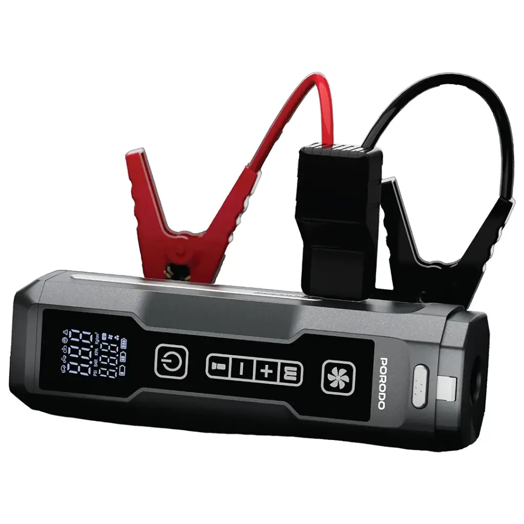 PORODO IGNATOV JUMP STARTER AIR PUMP WITH HANDHELD VACCUM USB C RECHARGE BLACK PDJS41BK - Image 2