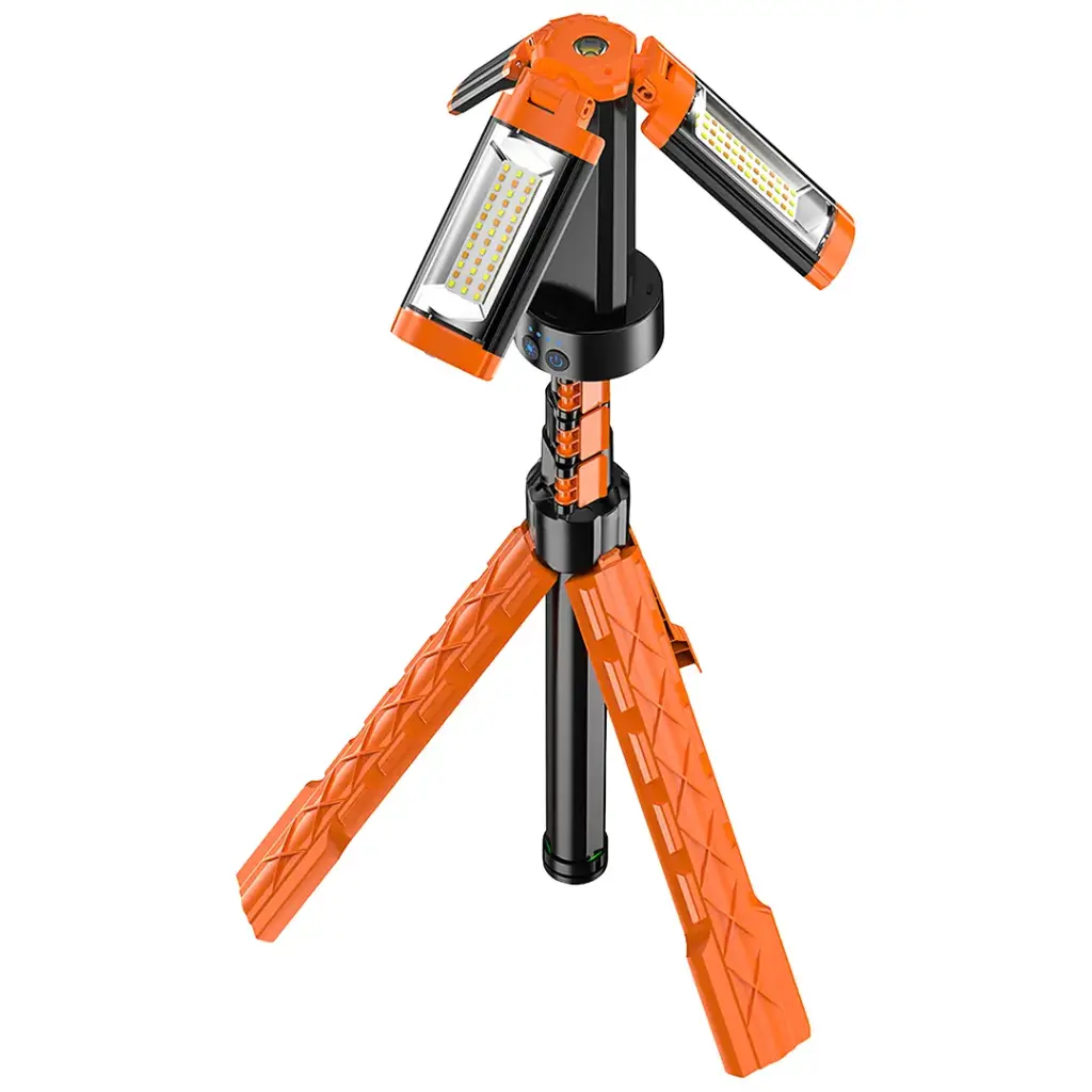 PORODO LIFESTYLE 9000MAH WORK LANTERN FOLDABLE MULTI MODE LED LIGHT ORANGE PDLFSTXQZ10OR - Image 2