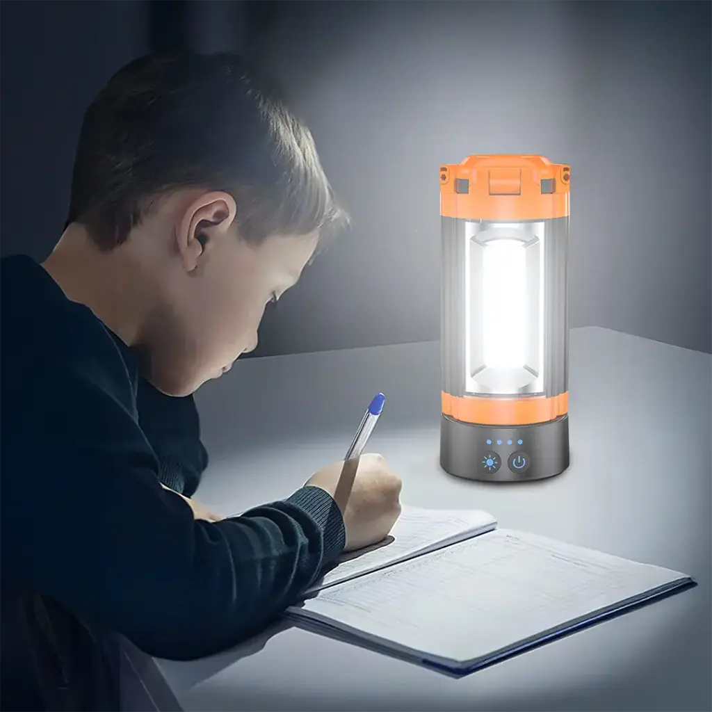 PORODO LIFESTYLE 9000MAH WORK LANTERN FOLDABLE MULTI MODE LED LIGHT ORANGE PDLFSTXQZ10OR - Image 5