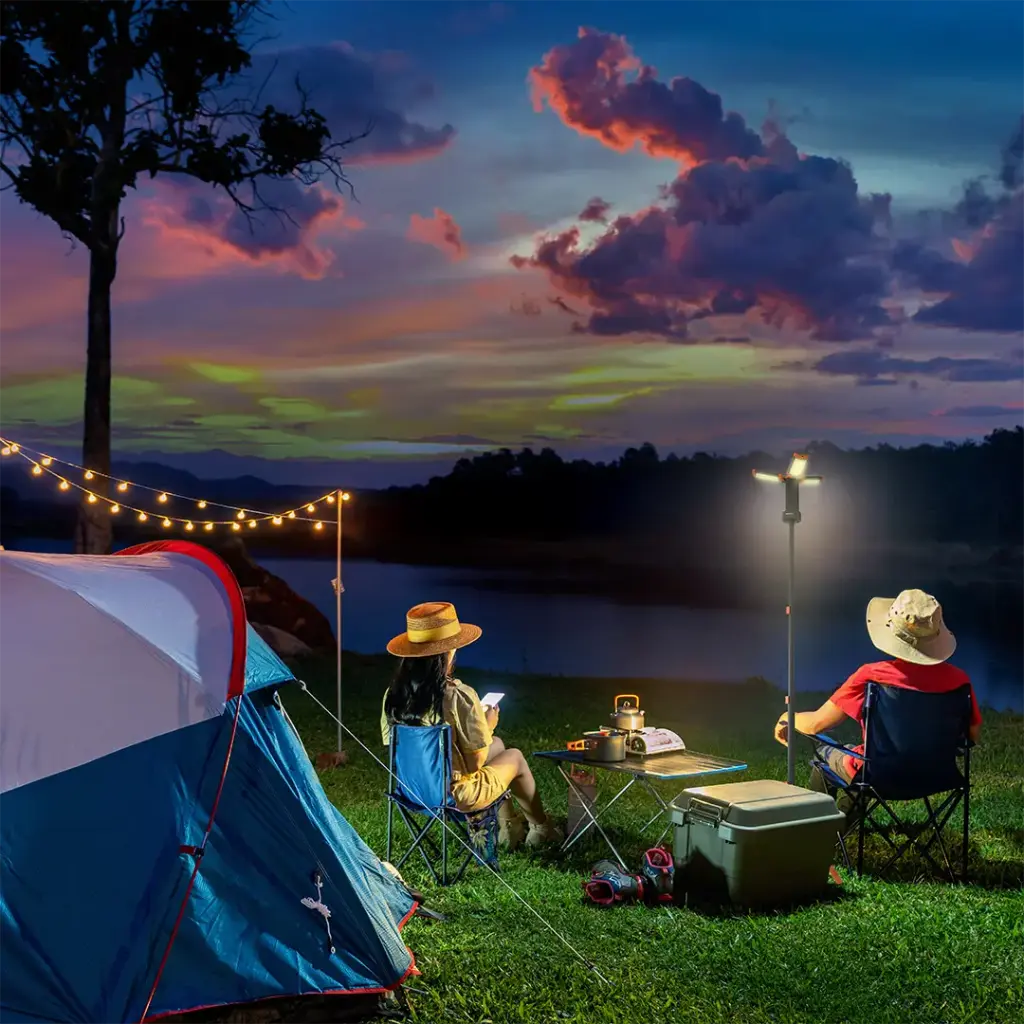 PORODO LIFESTYLE 9000MAH WORK LANTERN FOLDABLE MULTI MODE LED LIGHT ORANGE PDLFSTXQZ10OR - Image 7