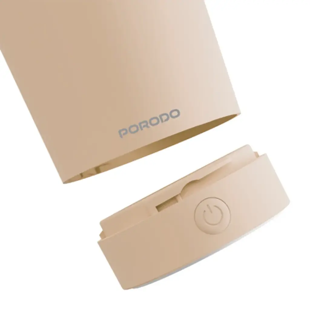PORODO LIFESTYLE AUTOMATIC MAGNETIC STIRRING MUG HIGH SPEED MIXING CREAM PDSSMHQ168CM - Image 2