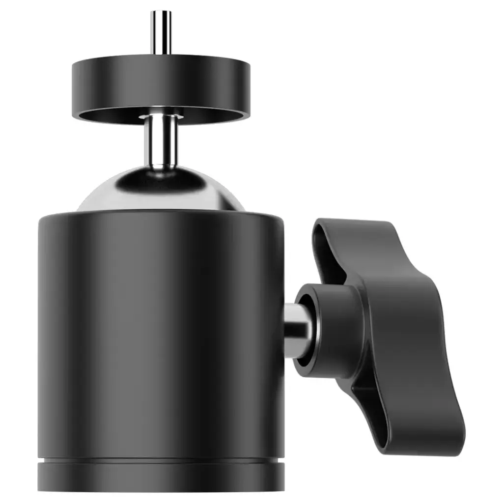 PORODO LIFESTYLE HANDHELD RING GRIP CAMERA & PHONE VLOGGING LIGHT DESKTOP SUPPORT/PHONE CLAMP BLACK PDLFST214BK - Image 5