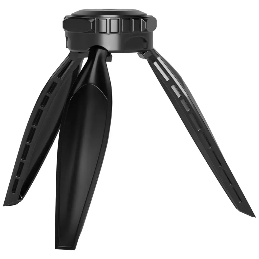 PORODO LIFESTYLE HANDHELD RING GRIP CAMERA & PHONE VLOGGING LIGHT DESKTOP SUPPORT/PHONE CLAMP BLACK PDLFST214BK - Image 4