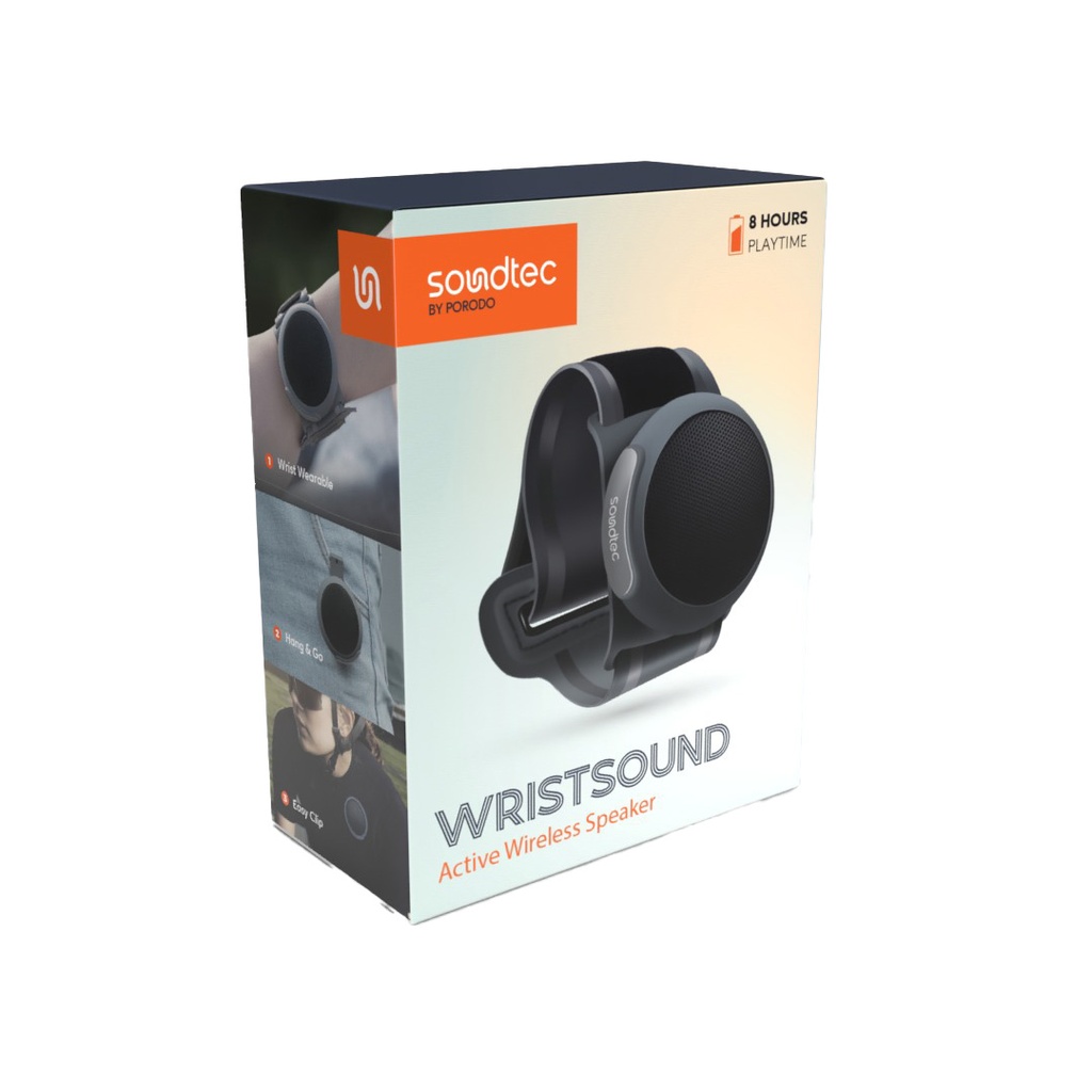 PORODO SOUNDTEC WRISTSOUND ACTIVE WIRELESS SPEAKER BLACK PD-STSWBS-BK - Image 3