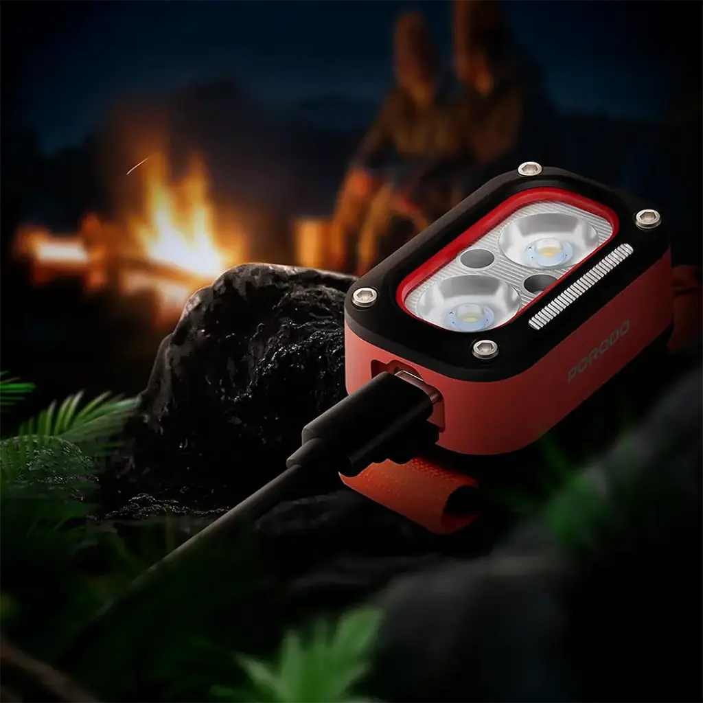 PORODO WAVE SENSOR RECHARGEABLE LED HEADLAMP ORANGE PDHDG08OG - Image 5