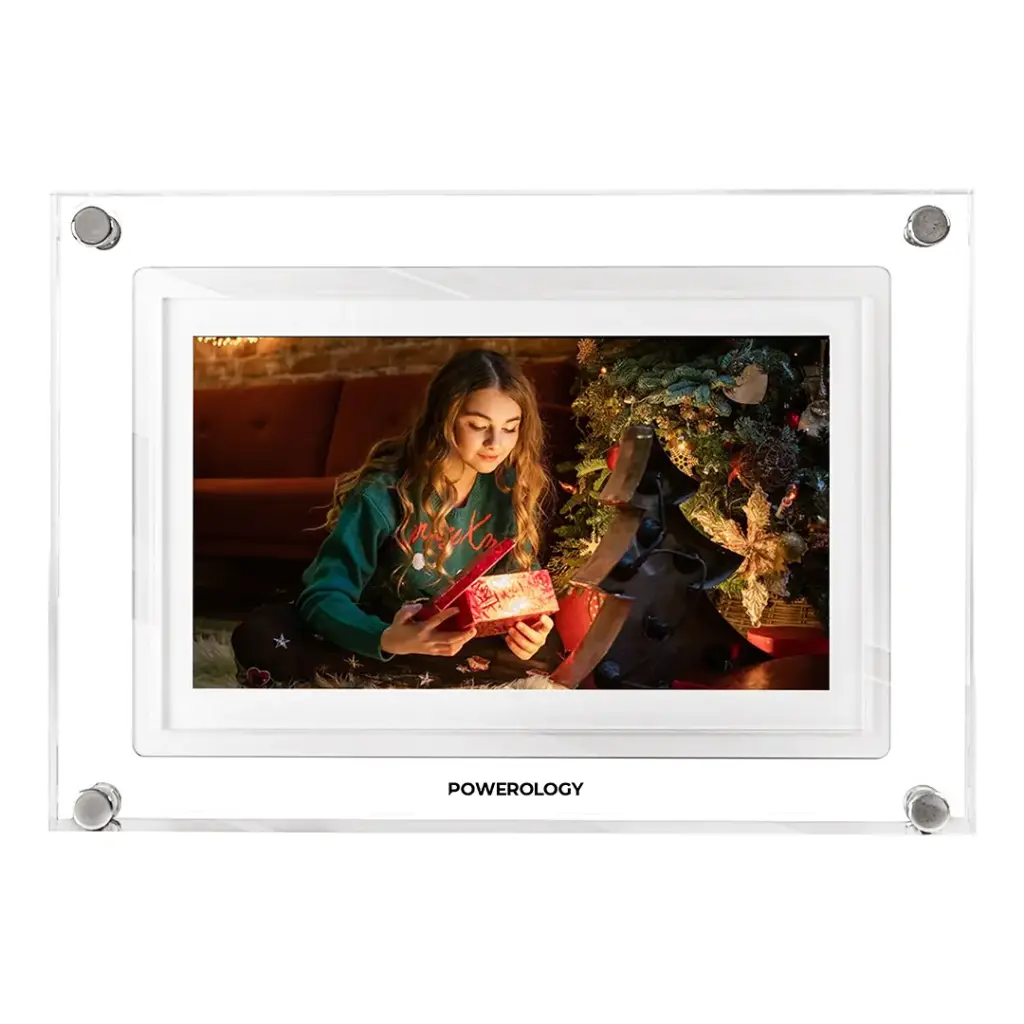 POWEROLOGY 7 INCH WIFI DIGITAL PHOTO FRAME WHITE PSM019WH - Image 3