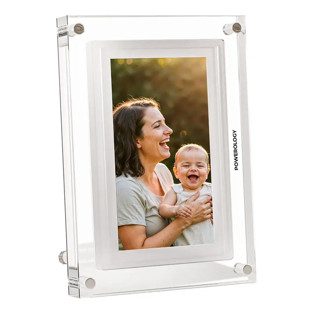 POWEROLOGY 7 INCH WIFI DIGITAL PHOTO FRAME WHITE PSM019WH - Image 2