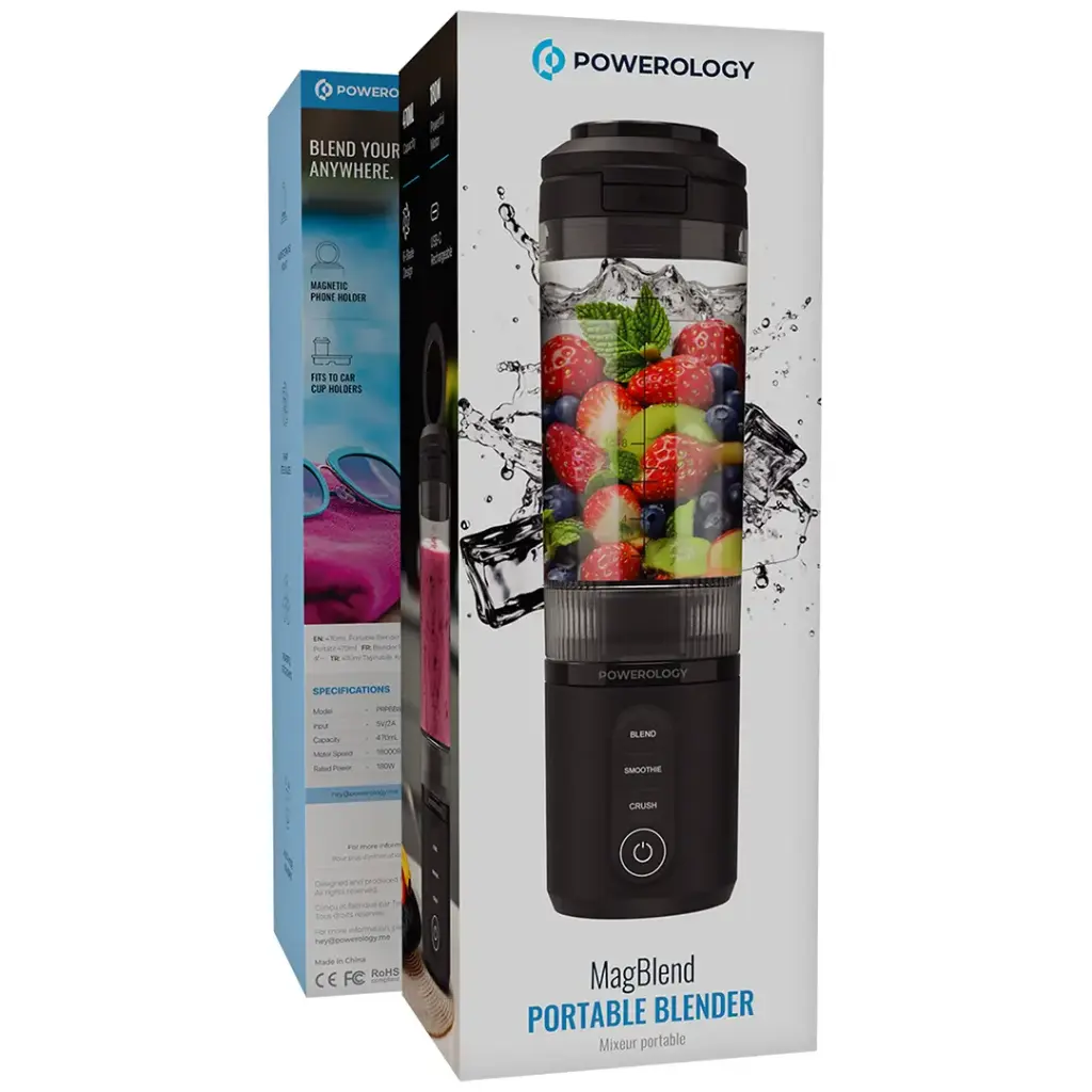 POWEROLOGY MAGBLEND PORTABLE BLENDER BLACK PRPBB8301BK - Image 2