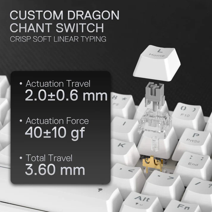 REDRAGON NOVA 68 KEYS WIRED GAMINGB KEYBOARD WHITE K709W-RGB - Image 7
