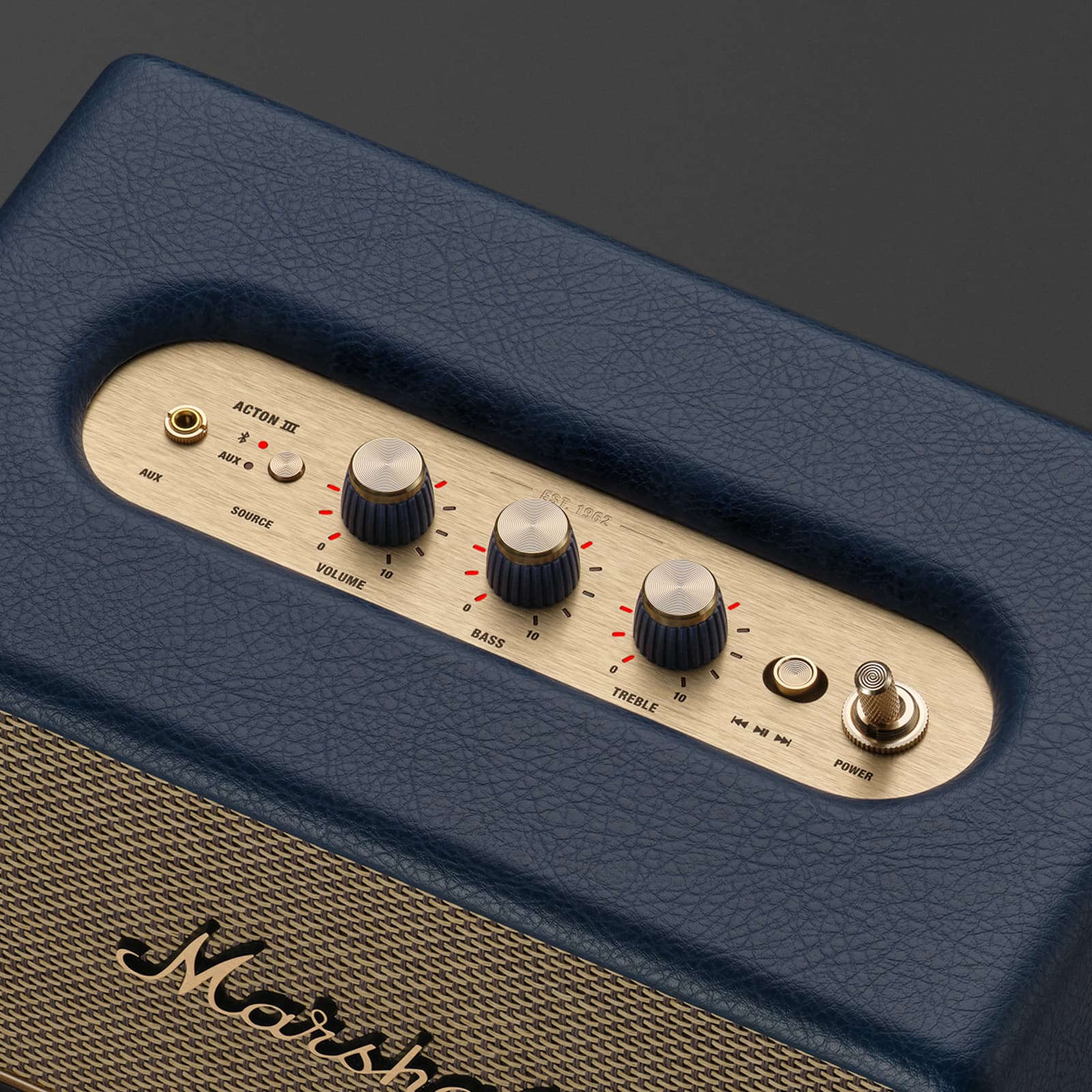 MARSHALL ACTON III HOME BLUETOOTH SPEAKER MIDNIGHT BLUE 1008130 - Image 5