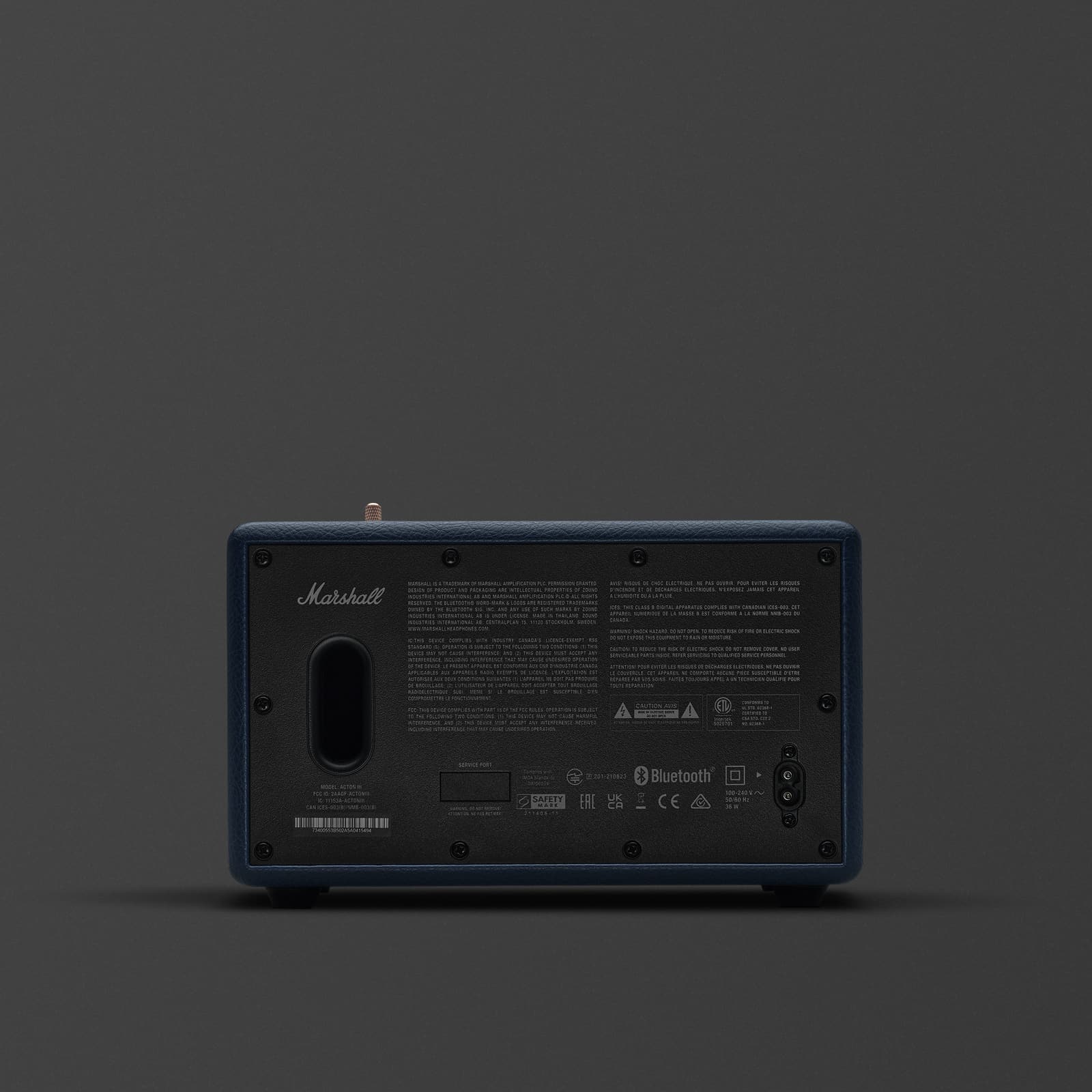 MARSHALL ACTON III HOME BLUETOOTH SPEAKER MIDNIGHT BLUE 1008130 - Image 6