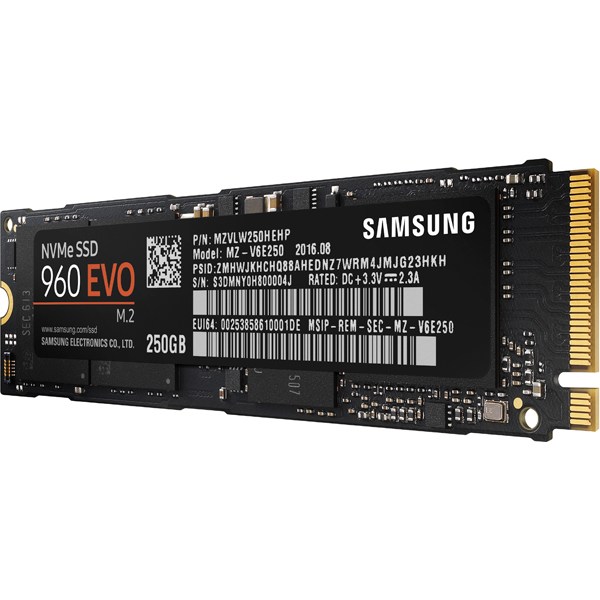 SAMSUNG SSD 960 EVO NVME M.2 250GB MZ-V6E250BW - Image 2