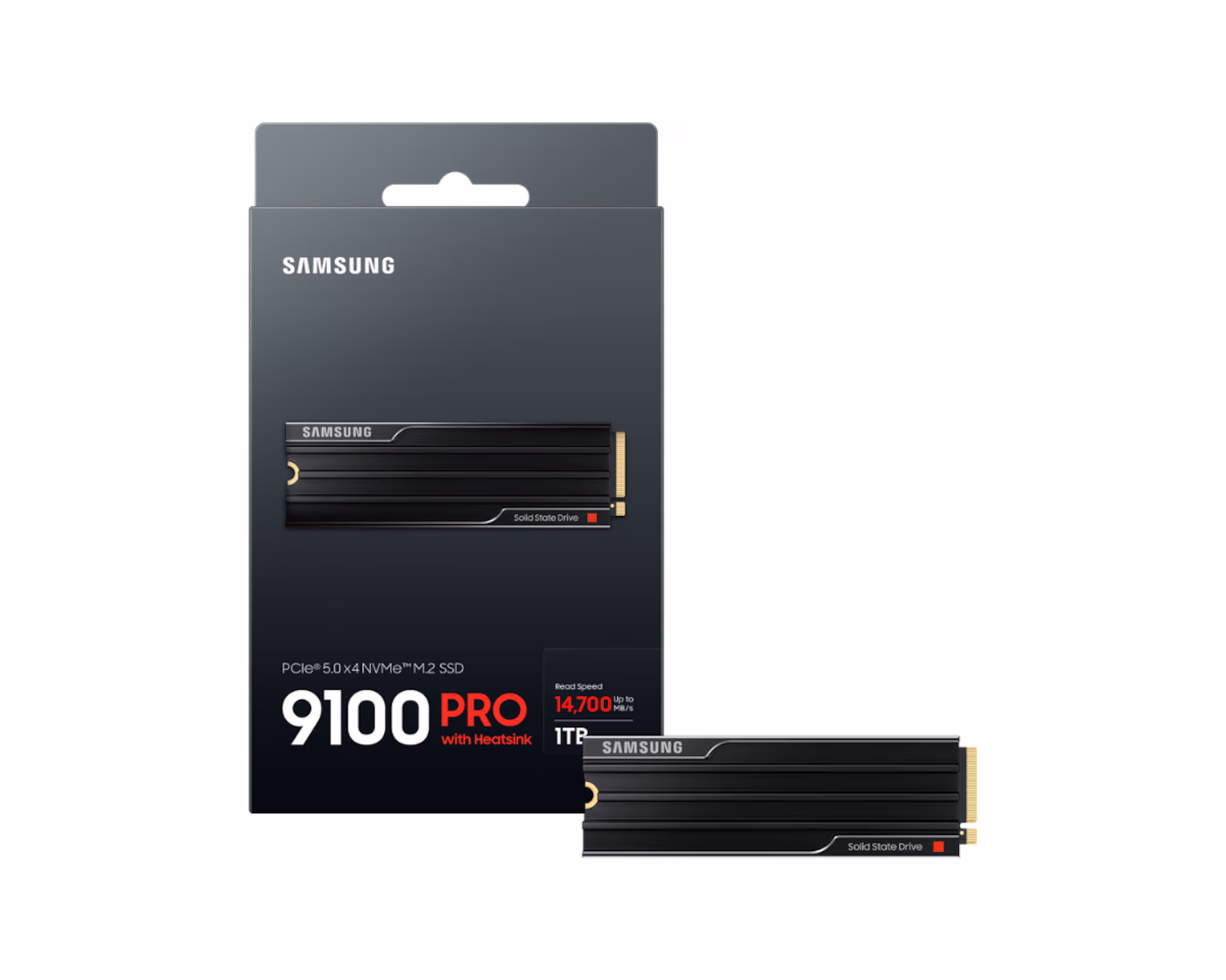 SAMSUNG 1TB 9100 PRO PCIE 5.0 M.2 INTERNAL SSD WITH HEATSINK MZ-VAP1T0CW - Image 4