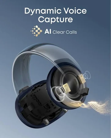ANKER SOUNDCORE AEROCLIP OPEN EAR CLIP ON EARBUDS BLUE A3388H31 - Image 7