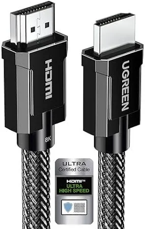 UGREEN 8K HDMI M/M ROUND CABLE WITH BRAIDED 1M GRAY 70319 - Image 11