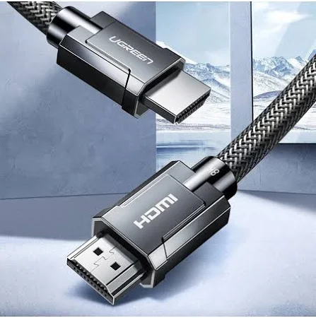 UGREEN 8K HDMI M/M ROUND CABLE WITH BRAIDED 1M GRAY 70319 - Image 5